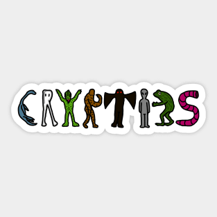 CRYPTIDS Text Sticker